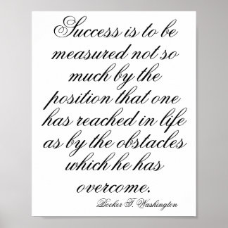 Póster Inspiración en la pared del mes negro, cita motiva