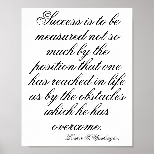 Póster Inspiración en la pared del mes negro, cita motiva (Frente)