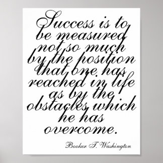 Póster Inspiración en la pared del mes negro, cita motiva