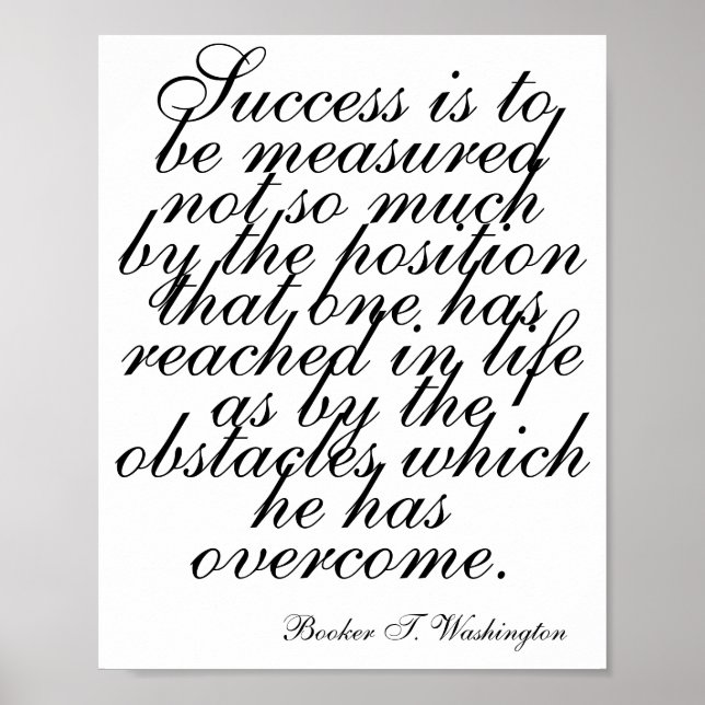 Póster Inspiración en la pared del mes negro, cita motiva (Frente)