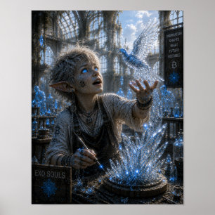 Póster Inspiración / Escultor de Vidrio / Taller de Crist