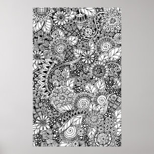 Póster Inspiración floral étnica 2