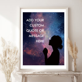 Póster Inspiración Galáctica-Crea Tu Propia Motivación 