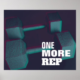 Póster Inspiración moderna en el gimnasio con tonos de dú