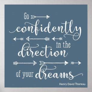 Póster Inspiración Motivacional Ve Con Confianza Sueños 