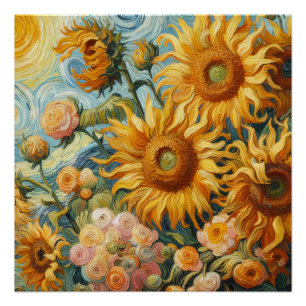 Póster Inspiraciones de girasol
