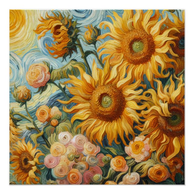 Póster Inspiraciones de girasol (Anverso)