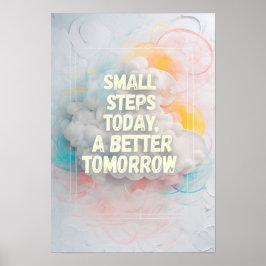 Póster Inspiraciones diarias para un futuro más brillante