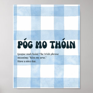 Póster inspirado en Irlanda Póg mo thóin de Hogar