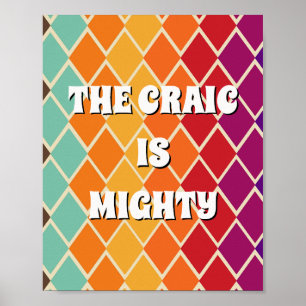 Póster inspirado en los 70 irlandeses The craic is