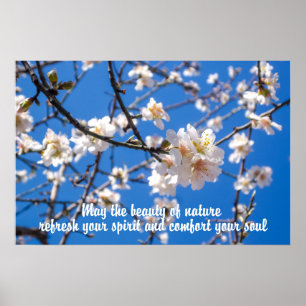 Póster inspirador Árbol de Flores