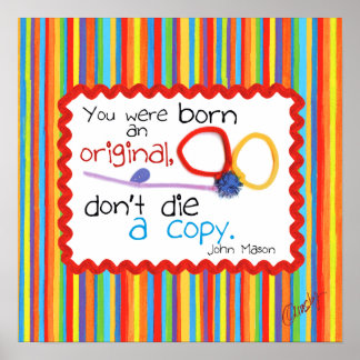 poster inspirador con arte infantil de una maripos
