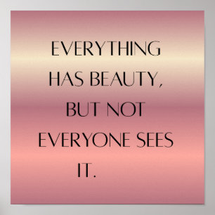 Poster inspirador de arte mural de citas - Minim m