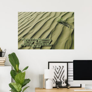 Póster Inspirador de Escrituras del Desierto