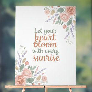 Póster Inspirador de Floral Elegante