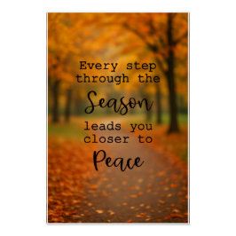 Poster Inspirador de otoño