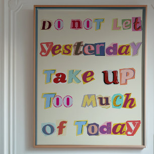 Poster inspirador de tipografía de arte mural