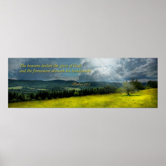 Póster Inspirador - Esperanza eterna - Salmos 19-1