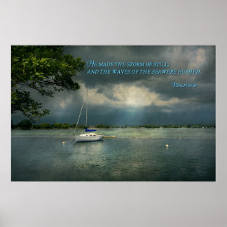 Póster Inspirador - Esperanza - Marinero - Salmo 107-29