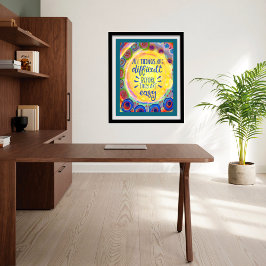 Póster Inspirador estudiante cita inespiritualidad en aul