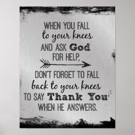 Póster Inspirador Gracias Cita De Dios