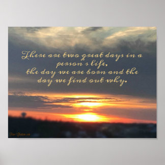 Póster Inspirador! ¡Hermosa puesta de sol!