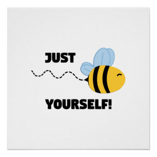 Póster Inspirador solo sé tú mismo