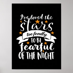 Póster Inspiradora astronomía cita espacio Geek Love Star