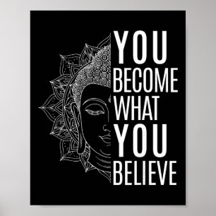Póster Inspiradora cita de la Ley de Atracción Buda Espir