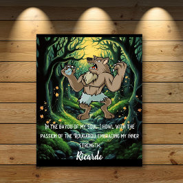 Póster Inspiradora fuerza de Rougarou con sentido común