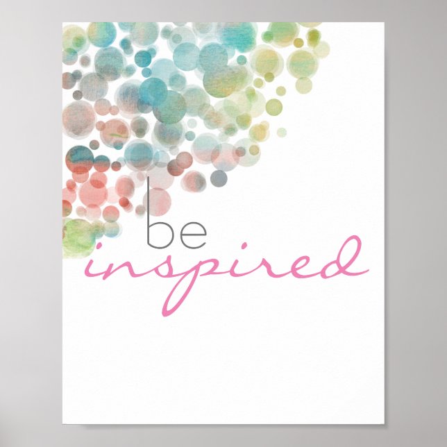 Póster inspirar al poster de citas motivacionales de boni (Frente)