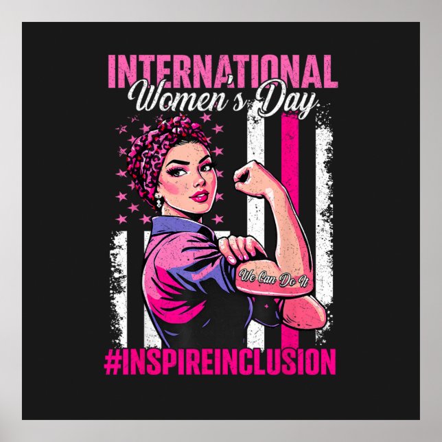 Póster Inspirar Inclusión 8 Marzo Internacional  (Frente)