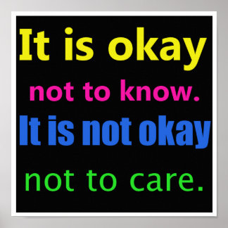 Póster Inspirational Care Poster