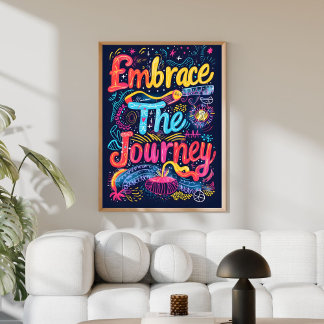 Póster Inspirational Colorful Modern Wall Art 