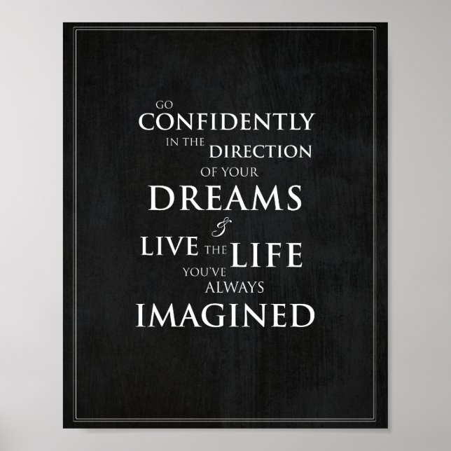 Póster Inspirational Quote 8"x10" Art Print (Frente)