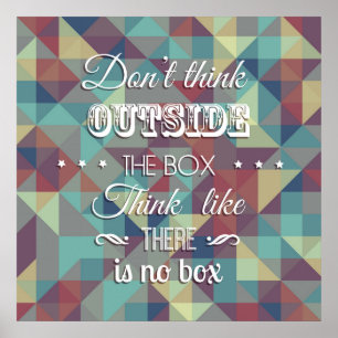 Póster Inspirational quote typography poster