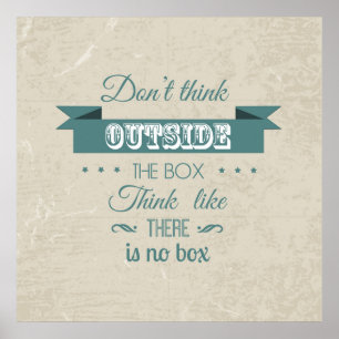 Póster Inspirational quote typography poster