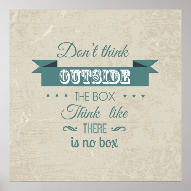 Póster Inspirational quote typography poster (Frente)