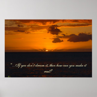 Póster Inspirational Sunset