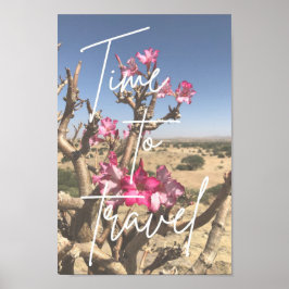 Póster Inspirational Travel Poster - Desert Rose