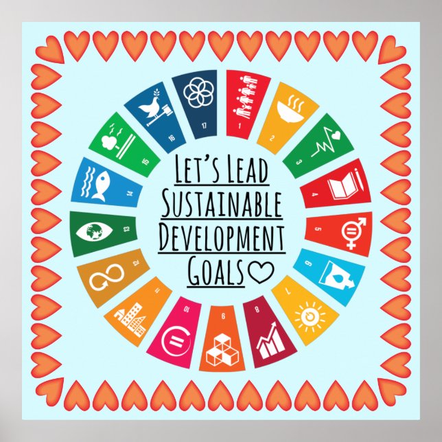 Póster Inspire Change & Sustainability Goals Poster Art (Frente)