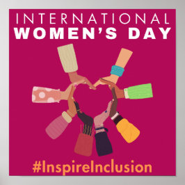 Póster Inspire Inclusión Día Internacional de la Mujer