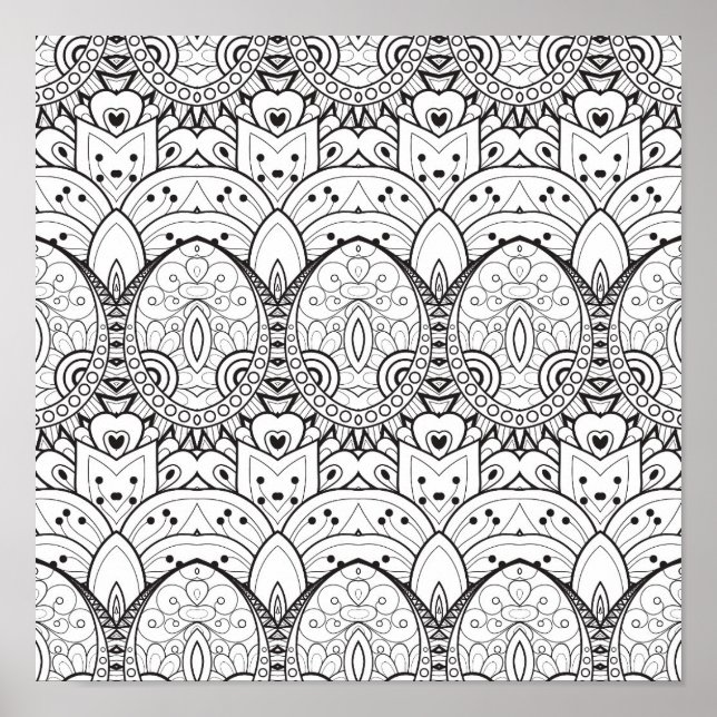 Póster Inspired Tribal Illustration 2 (Frente)