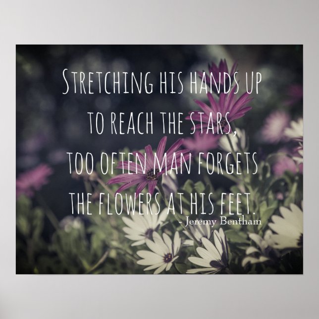 Póster Inspiring Jeremy Bentham Quote (Frente)