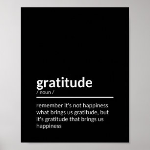 Póster Inspiring Motivational Quote About Gratitude