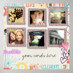 Póster instagram photo collage