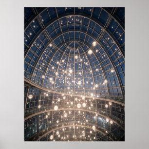 Póster Instalación de Luz de Cúpula Brillante