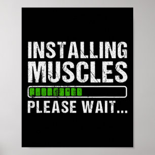 Póster Instalación de músculos