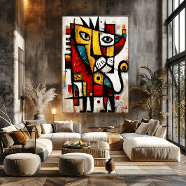 Póster Instinto Soberano — Expresión Abstracta Contemporá