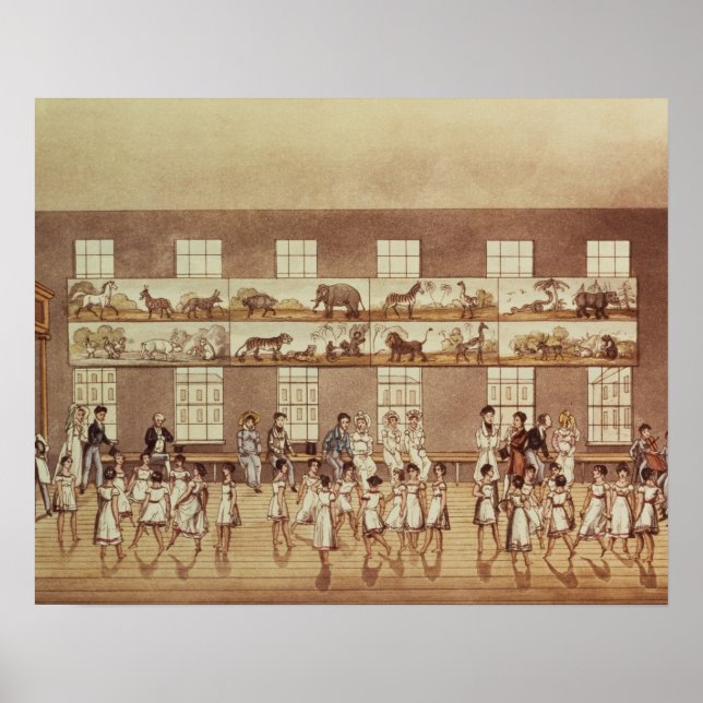 Póster Institución del Sr. Owen, Nueva Lanark (Quadrille  (Frente)